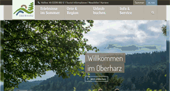 Desktop Screenshot of oberharz.de